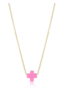 16" Necklace Gold- SIgnature Cross