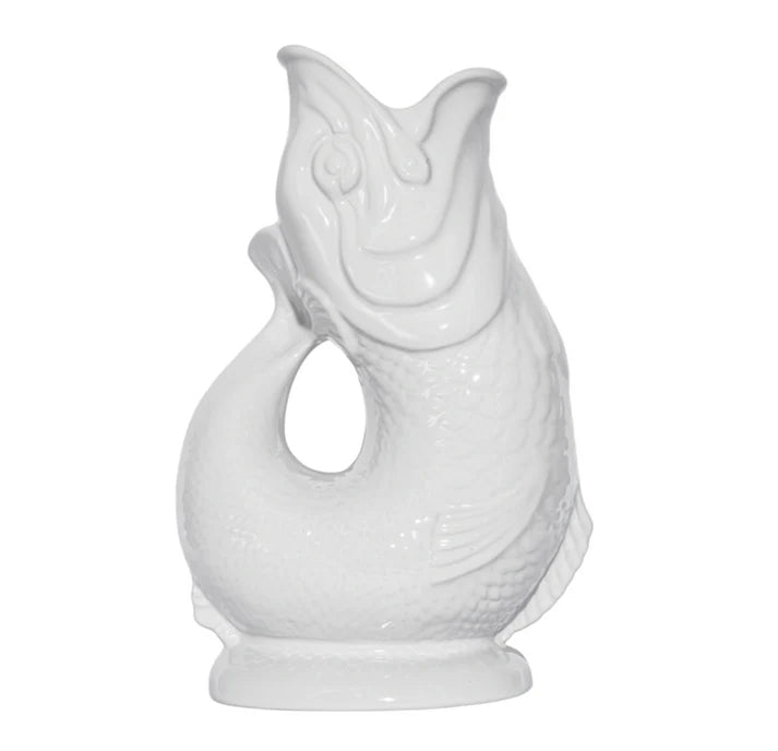 White Gluggle Jug