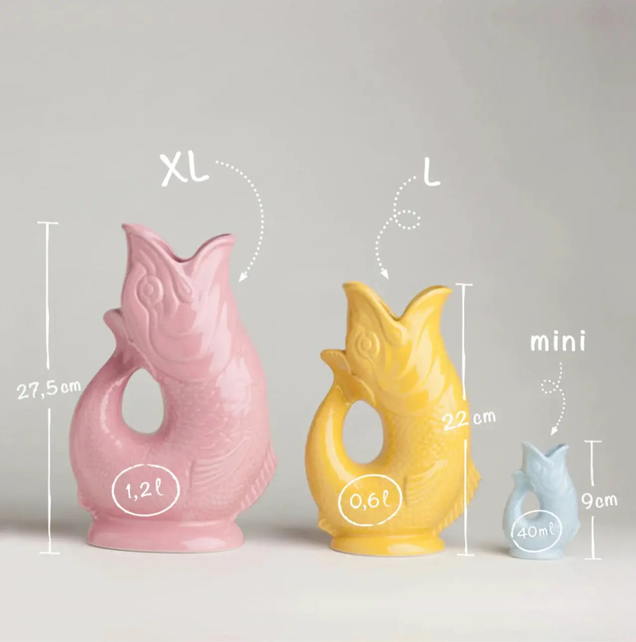 Sage Green Gluggle Jug