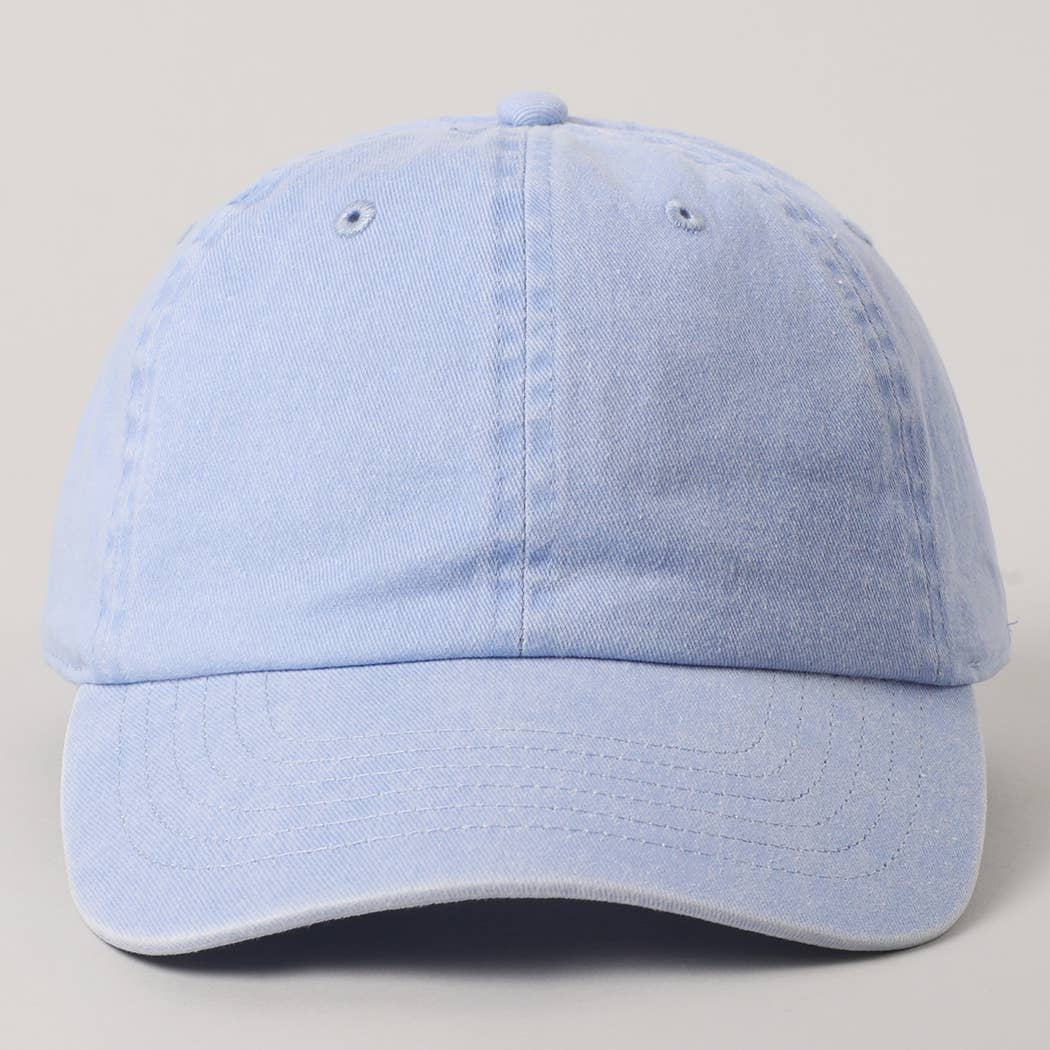 Pastel Tone Pigment Dyed Cotton Baseball Dad Cap