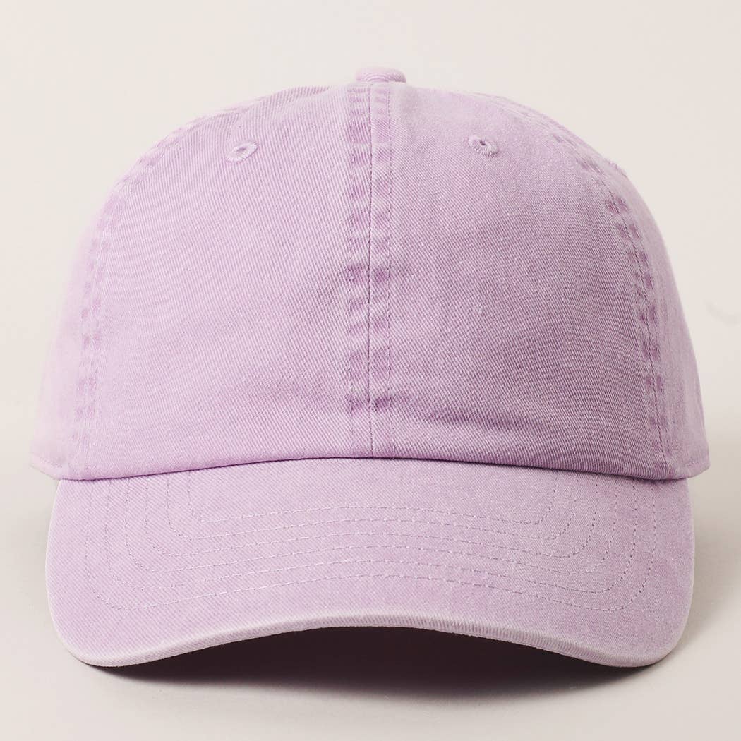 Pastel Tone Pigment Dyed Cotton Baseball Dad Cap
