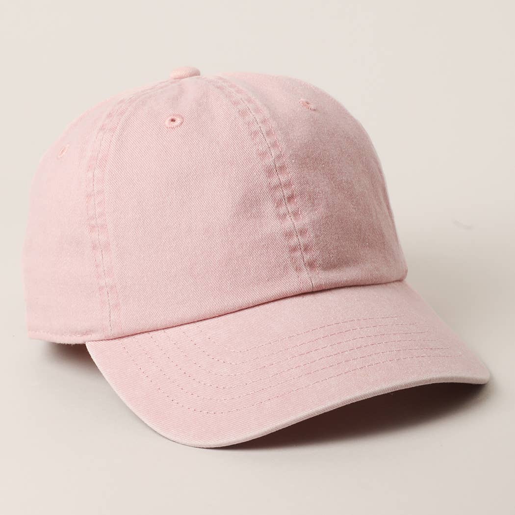 Pastel Tone Pigment Dyed Cotton Baseball Dad Cap