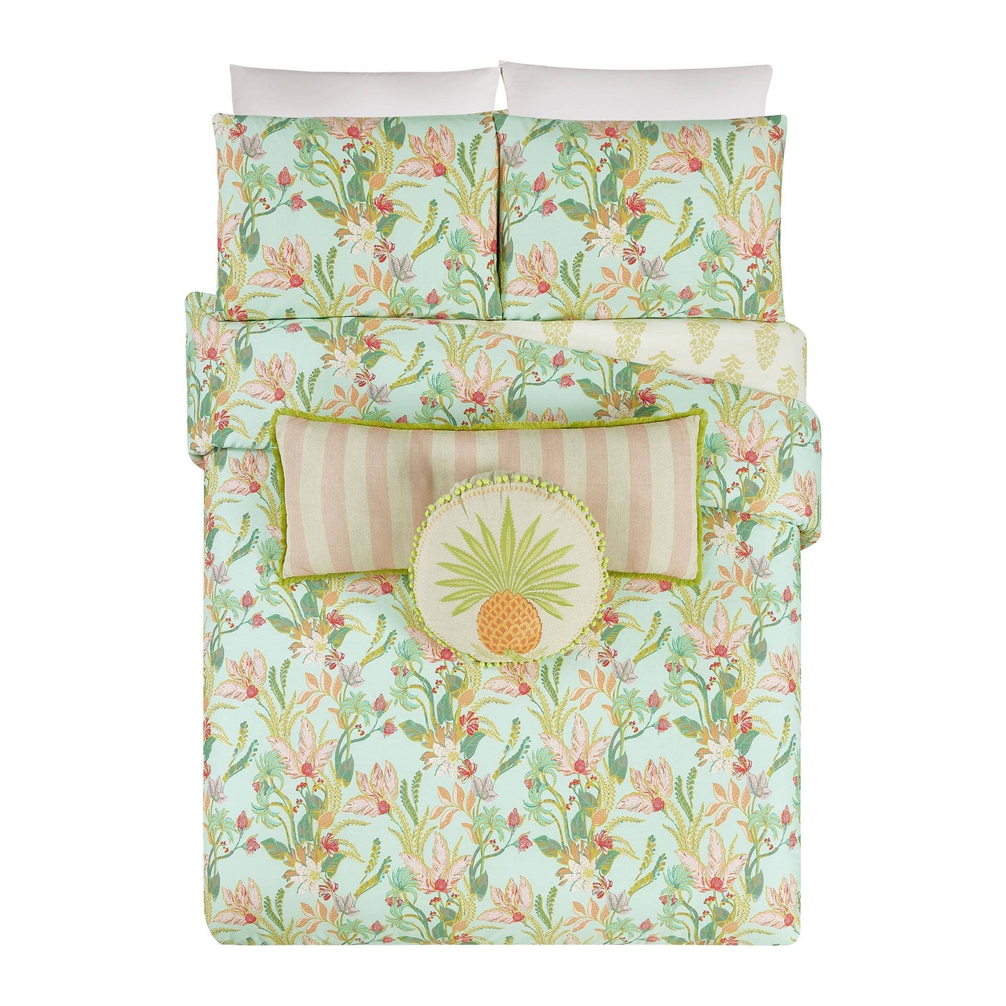 QUEENIE CABANA STRIPE FRINGE DECORATIVE - Spartina