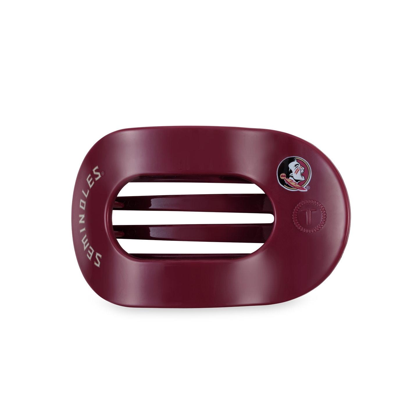 Flat Round Hair Clip | Medium | Go Noles!