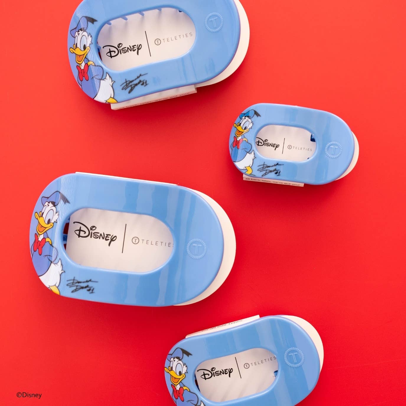 Flat Round Hair Clip | Tiny | Donald Duck