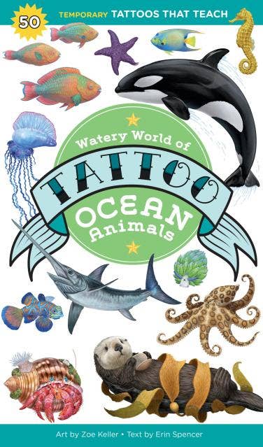 Temporary Tattoos That Teach: Ocean Animals