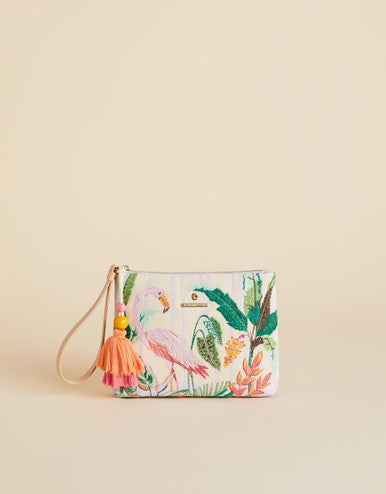 Flamingo Carina Wristlet Clutch Purse
