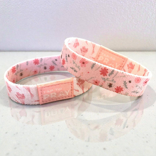 Tap To Pray® Wristband –  Meadows - Pink