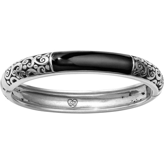 Catania Hinged Bangle-Black