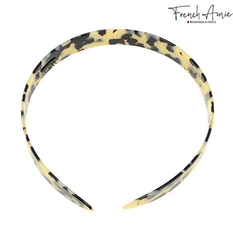French Amie Wide Headband 1/2" Handmade Cellulose Hair Accessories Women & Girls