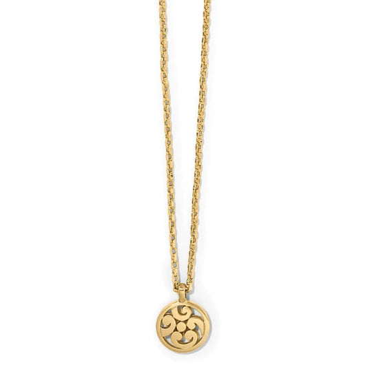 Contempo Medallion Petite Gold Necklace