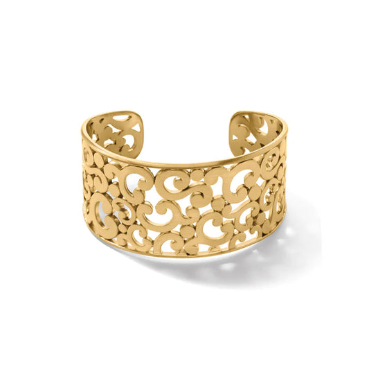 Contempo Wide Gold Cuff