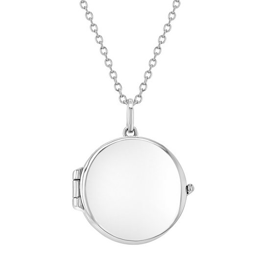 Round Photo Girls Locket Necklace