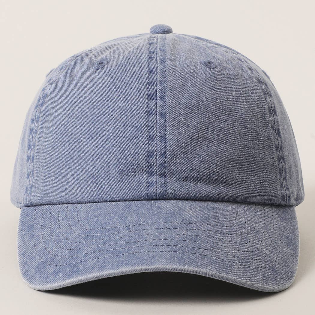 Pastel Tone Pigment Dyed Cotton Baseball Dad Cap