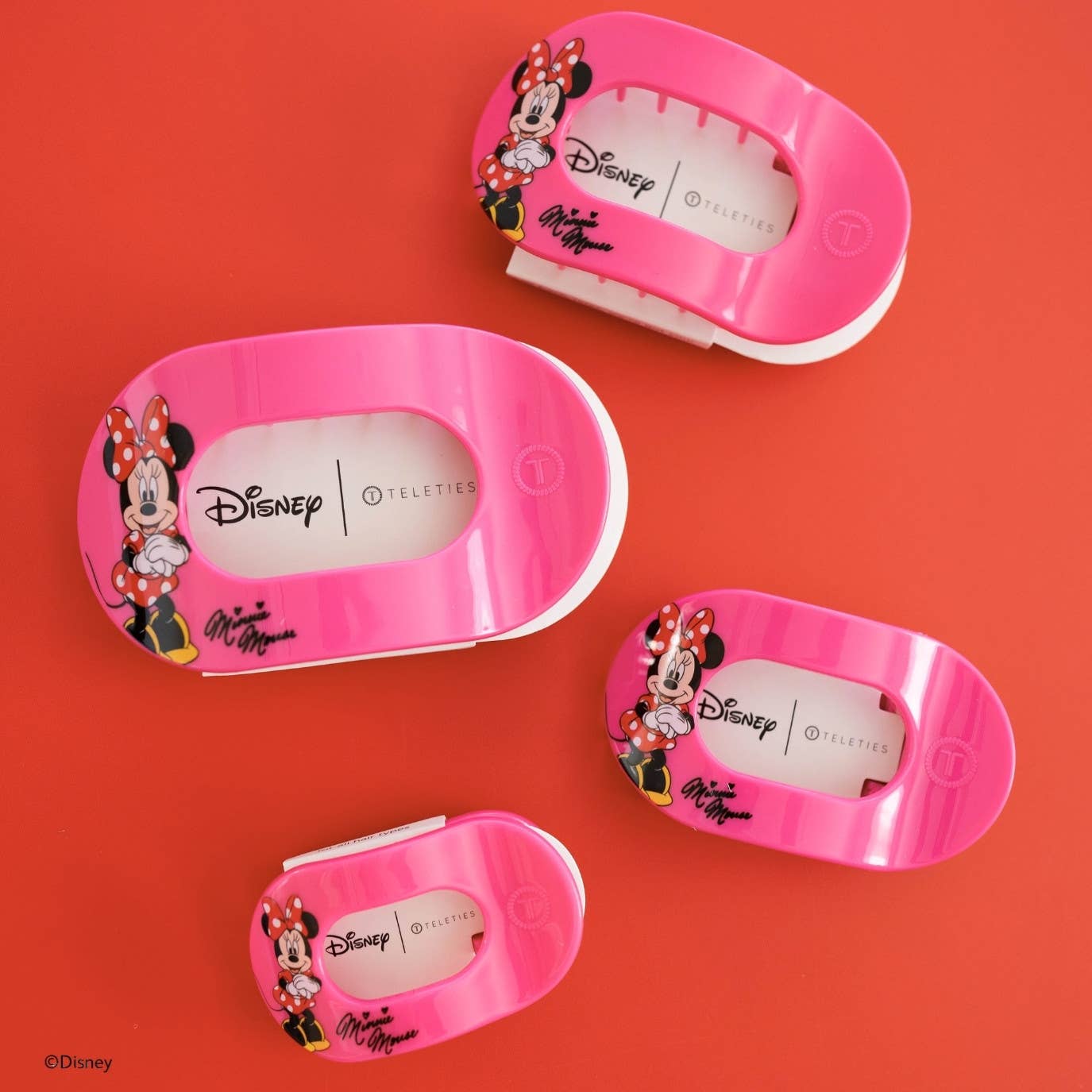 Flat Round Hair Clip | Tiny | Minnie Mouse