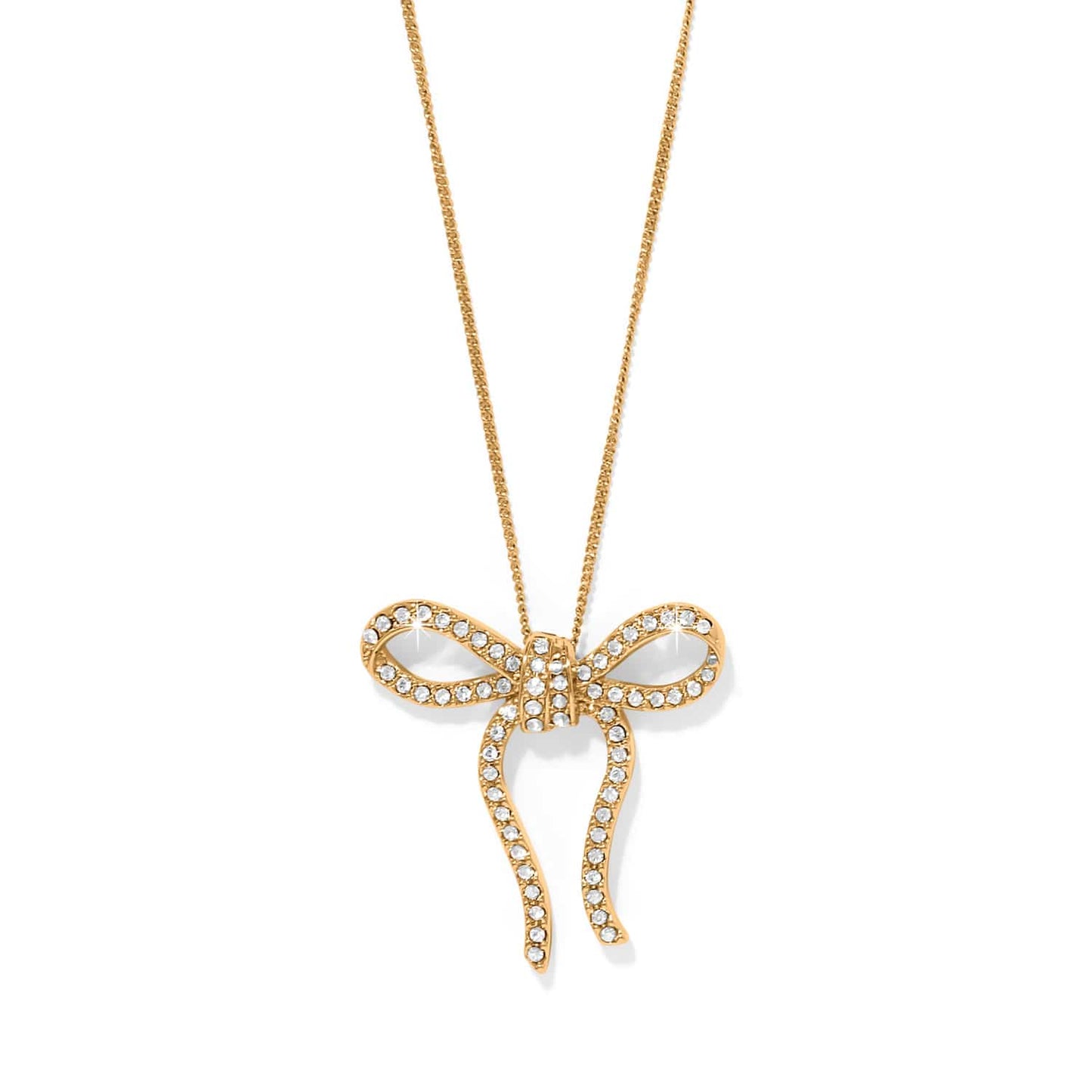 Illumina Bow Necklace- Gold