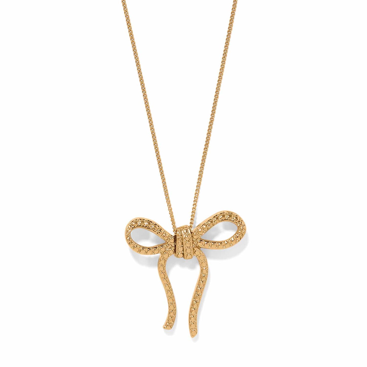 Illumina Bow Necklace- Gold