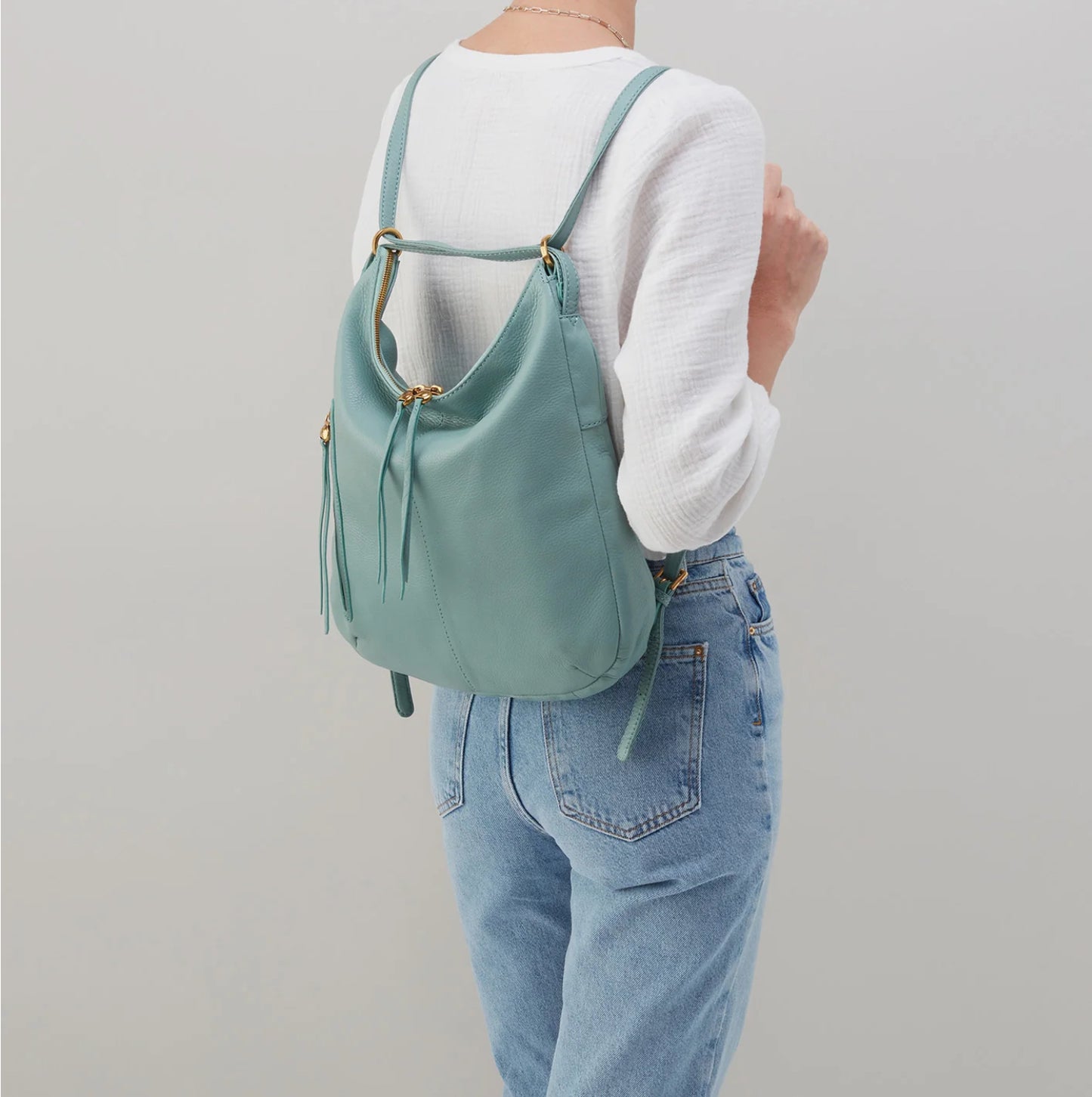 HOBO Pale Green Backpack & Shoulder Bag
