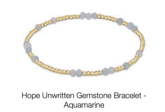 Hope Unwritten Gemstone Bracelet- Aquarium