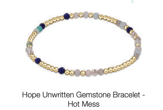 Hope Unwritten Gemstone Bracelet- Hot Mess