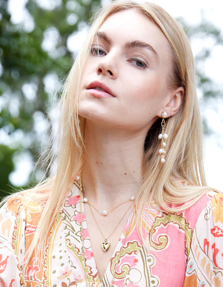 Pearl Party Tassel Earrings Pearl