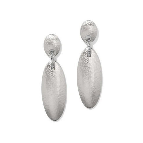 Meridian Orbit Oval Post Drop Earrings