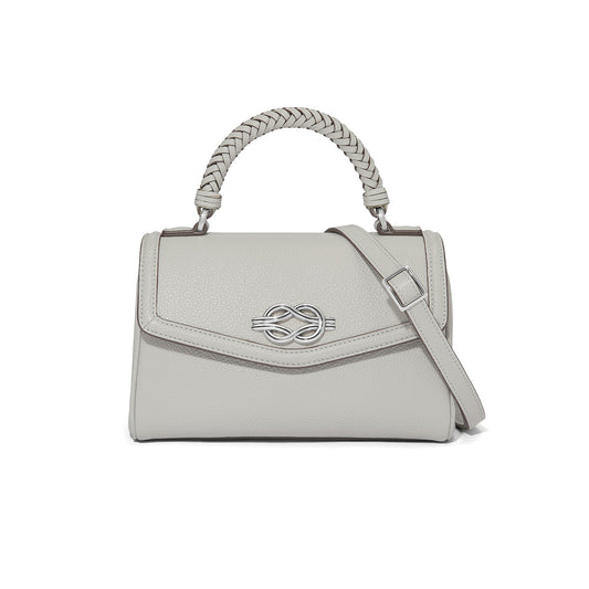 Tate Flap Satchel-Sterling