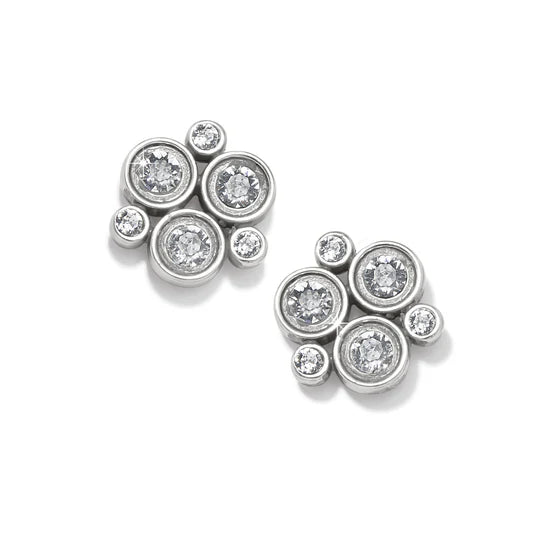 Constella Cluster Crystal Post Earring