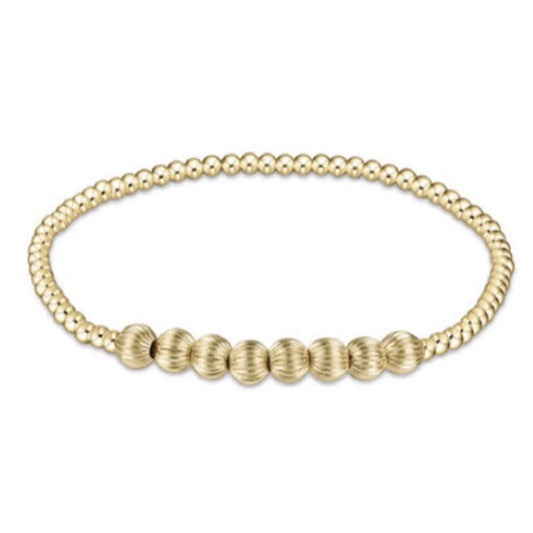 Dignity Beaded Bliss 2.5MM Bracelet 5MM Gold