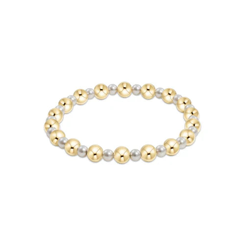 Pearl Grateful 4mm Bracelet 6mm Gold