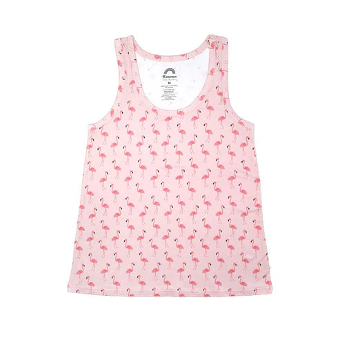 Fancy Flamingos Womens Bamboo Tank Top