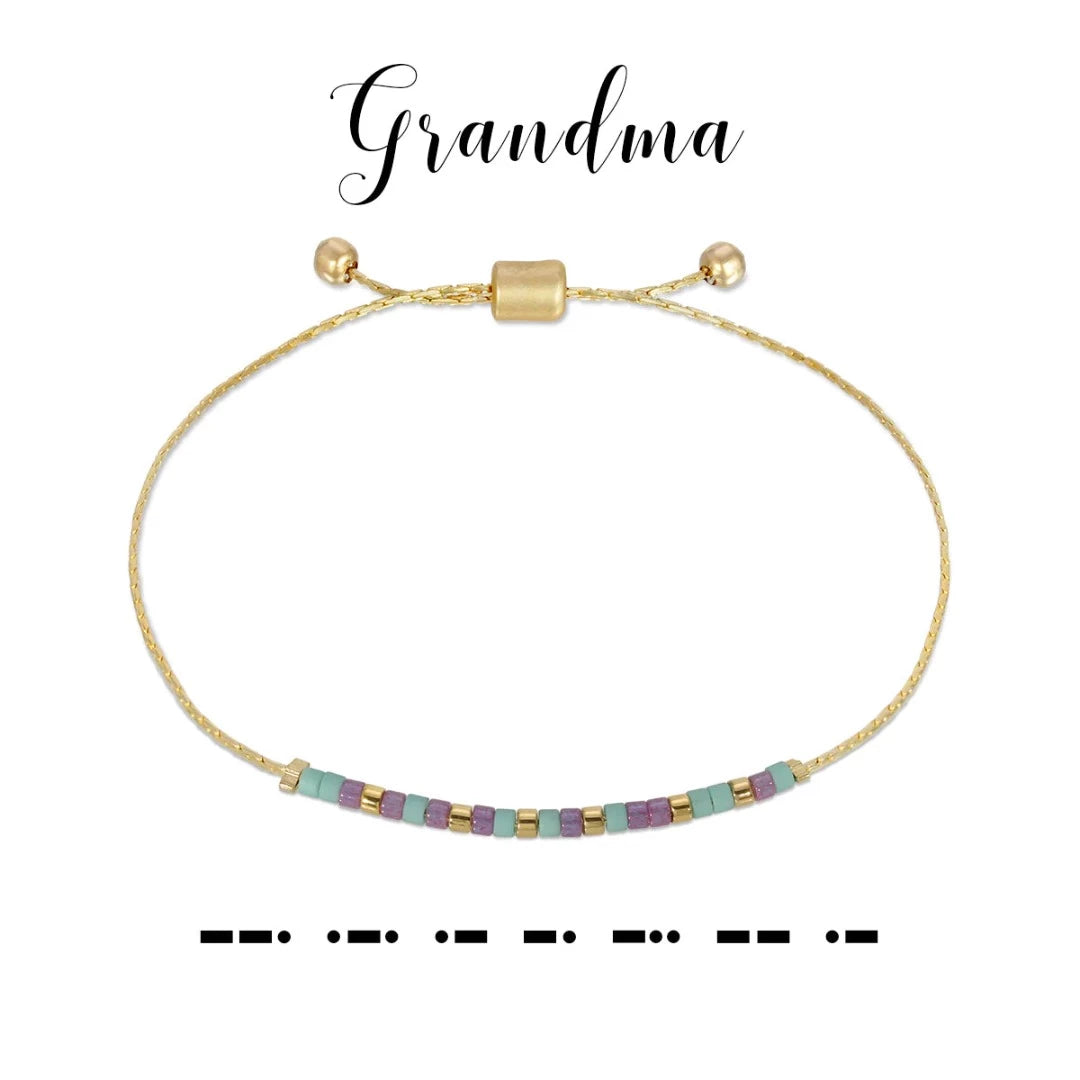 Morse Code Bracelet Grandma