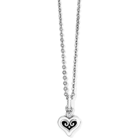 Alcazar Blanc Heart Necklace