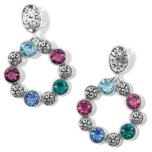 Elora Gems Cubist Post Drop Earrings