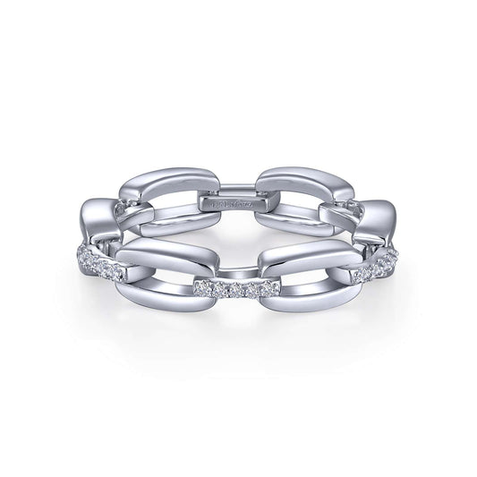 Chain Link Eternity Band, sz 7