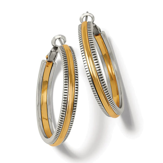 Interlok Noir Heirlm Gold Hoop