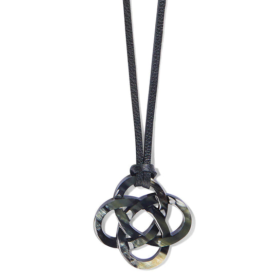 Interlok Black Horn Necklace