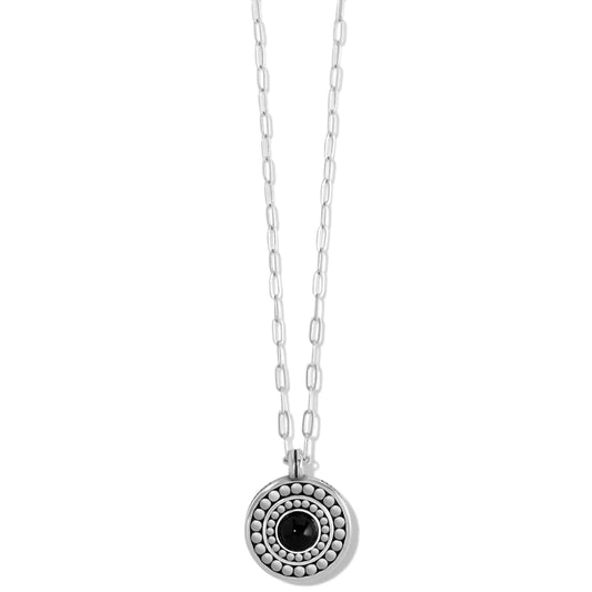 Pebble Dot Onyx Reverse Necklace