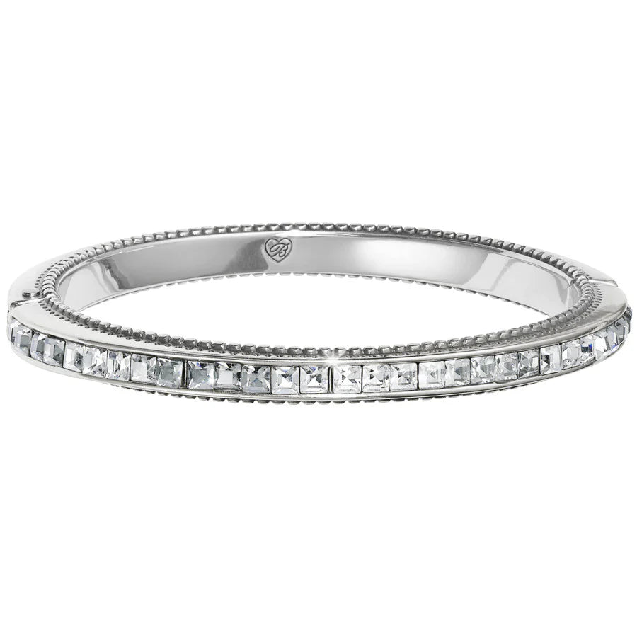 Spectrum Hinged Silver Bangle Bracelet