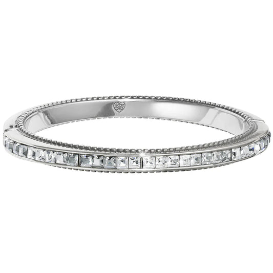 Spectrum Hinged Silver Bangle Bracelet